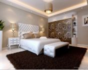 漂亮的现代卧室模型-带贴图-max2009