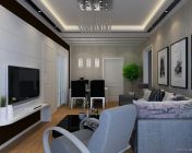 现代客厅-max2009-含贴图灯光材质+效果图