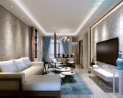 简约素雅客餐厅 max2011 附贴图材质灯光+效果图