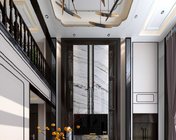 新中式挑空别墅客厅 max2014 贴图材质灯光完整+效果图