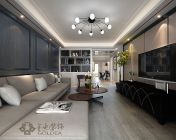 雅致的黑白灰现代客餐厅-max2012-贴图材质灯光全+效果图
