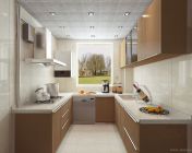 现代厨房模型-max2012版 贴图灯光材质全