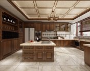 美式别墅厨房+餐厅(集成吊顶)MAX2012 贴图灯光材质+效果图