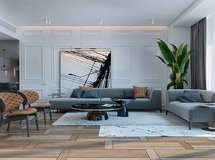 A Miami Apartment in Stormy, Muted Tones