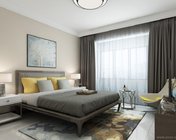 现代卧室 MAX2012 灯光材质贴图齐全+效果图