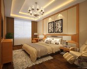 简约中式卧室 max2014 带贴图+效果图