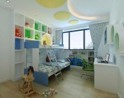 阳光男孩房模型下载-max2009-带贴图+效果图