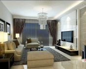 现代客厅场景模型-3d2009-带贴图