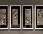 现代新中式立体挂画组合 max2014