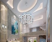 现代挑空客厅+餐厅 max2012 带贴图+效果图