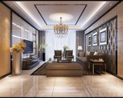 现代风格客餐厅-max2013-带贴图+效果图