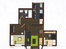 具有两面的Double-face House--55M2