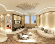 现代客厅+卧室+卫生间模型-max2012带贴图灯光材质（内附简明全景360制作教程）