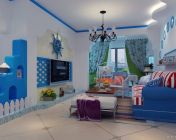 地中海风格客厅+卧室-2010版本-带贴图+效果图