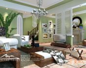 清新风格客厅模型-max2012+贴图+材质