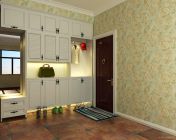 简欧门厅玄关模型-3D2010版的，贴图灯光材质都有