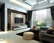 现代客厅模型-max2009-有贴图材质灯光