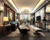 现代客餐厅 max2010 带贴图+效果图