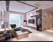 现代家装客餐厅模型-3D2009-贴图灯光材质全