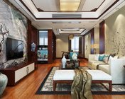 新中式客餐厅 MAX 2012 带贴图+效果图