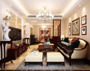 欧式客餐厅+厨房+卧室-max2012 带贴图+效果图