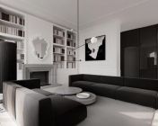 黑白简约风格公寓设计欣赏
