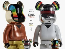 朋克风积木熊模型 Bearbrick Daft Punk Discovery