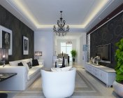现代客餐厅 3ds max2012 灯光材质齐全