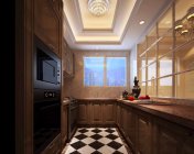 欧式厨房 max2012版 贴图材质灯光都有 +效果图及通道图