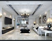 素雅的欧式客厅-max2011-带贴图+效果图