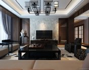 新中式客餐厅 max2012 贴图灯光材质齐全+效果图