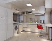 现代温馨厨房 max2011 贴图灯光材质齐全+效果图