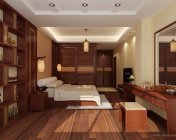 中式大卧室模型-贴图灯光材质齐全+效果图