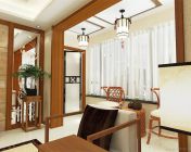 中式客厅+餐厅-带贴图材质灯光-max2012