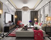 新中式客厅 max2014 贴图灯光材质