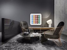 意大利米洛提Minotti现代单椅茶几组合 MAX2011 带贴图灯光材质