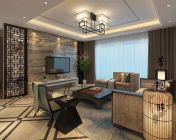 现代中式客厅餐厅及卧室-max2011-带贴图+效果图