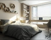 现代卧室 max2012 带贴图