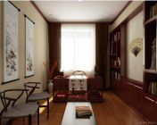 新中式书房-材质贴图齐全-max2013+效果图