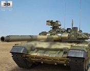 T-90坦克模型 max2012 带贴图