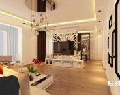 现代家装模型(客厅卧室厨房)3d2009贴图材质灯光全