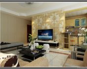 现代客厅+厨房+玄关 贴图灯光材质齐全+效果图-max2012