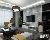 现代家装客餐厅+玄关 max2014  材质贴图灯光全
