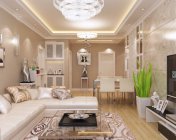 现代客餐厅 max2009 带贴图材质灯光+效果图