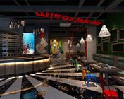 工业风餐厅3D模型及效果图分享