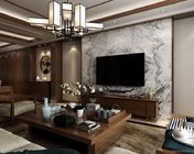 新中式客餐厅（胡桃木）Max2013 贴图灯光材质均有+效果图