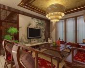 中式客厅模型-3D2009.贴图灯光材质