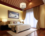 别墅卧室模型-max2009 灯光材质贴图齐+效果图
