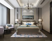 现代卧室 max2014 材质模型灯光齐全+效果图
