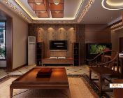 中式客厅模型下载-带贴图-材质-不带灯光